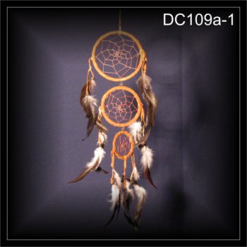 Traumf�nger DREAMCATCHER hellbraun 11x55cm (DC109a-1)