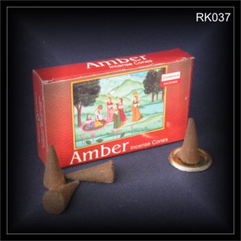 AMBER 10 R�ucherkegel aus Indien DARSHAN (RK037)