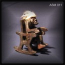Asmat im Schaukelstuhl, Teakholz Figur (ASM 011)