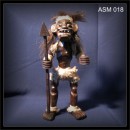 Asmat Krieger mit Speer, 40cm hoch, Teakholz Figur (ASM 018)