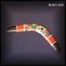 Bumerang 38cm TOP DEKO Holz Dotpaint (BUM1-002)
