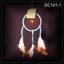 Traumf�nger DREAMCATCHER t�rkis 9x20cm (DC101-1)