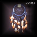 Traumf�nger Dreamcatcher blau 17x50cm (DC124-6)