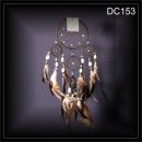 Traumf�nger Dreamcatcher schwarz 11x45cm (DC153)