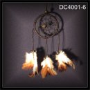 Traumf�nger Dreamcatcher schwarz 6x20cm (DC4001-6)