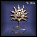 Kerzenhalter Sonne, Metall, Antik-Look, Kunst (KER 002)