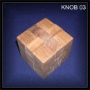 Holz Knobelspiel, W�rfel zum Stecken (KNOB 03)