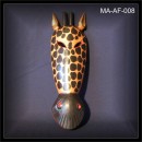 Afrika Maske "GIRAFFE" Holz 50cm hoch (MA-AF-008)