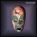 Lombok MASKE gr�n, 19cm Holz Schnitzerei (MA-AS-003)