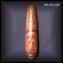 MAORI WANDMASKE 50cm, beige-bunt  (MA-SU-002)