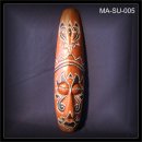 MAORI WANDMASKE 50cm beige-schwarz Dotpaint (MA-SU-005)