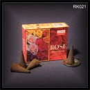 ROSE 10 R�ucherkegel aus Indien DARSHAN (RK021)