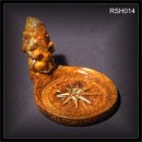 R�ucherst�bchenhalter (RSH014) Ganesha rund antik-braun