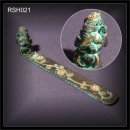 R�ucherst�bchenhalter (RSH021) Ganesha schwarz-t�rkis