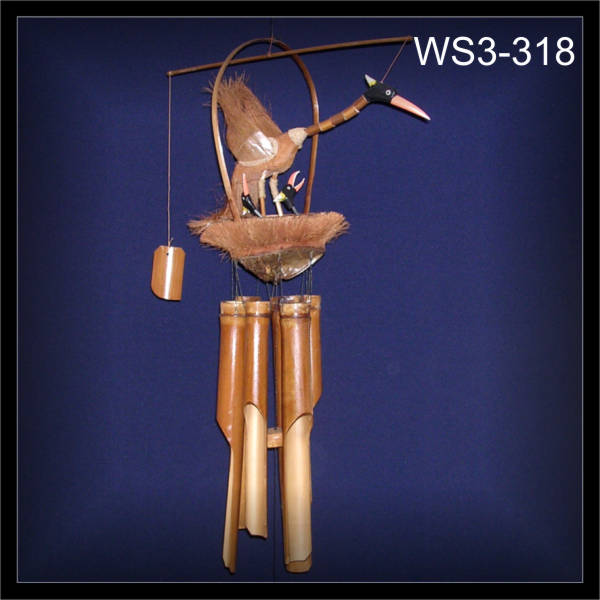 Bambus Windspiel Wackelhals Vogel Nest aus BALI Handarbeit Deko Geschenk  WS3-318 | eBay.de