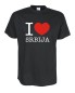 Preview: T-Shirt, I love SERBIEN (Srbija), Länder Fanshirt S-5XL (WMS11-57)