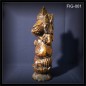 Preview: Ganesha Skulptur goldfarben 50cm hoch, Holz  (FIG-001)