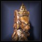 Preview: Ganesha Skulptur goldfarben 50cm hoch, Holz  (FIG-001)