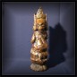 Preview: Ganesha Skulptur goldfarben 50cm hoch, Holz  (FIG-001)