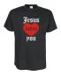 Preview: Jesus loves you, Fun T-Shirt, Funshirt bis Gr. 5XL (FSJ012)