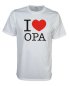 Preview: I Love Opa Fun T-Shirt, weiß