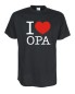 Preview: I Love Opa Fun T-Shirt, schwarz