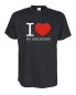 Preview: I Love my girlfriend Fun T-Shirt, schwarz