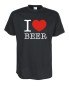 Preview: I Love beer Fun T-Shirt, schwarz