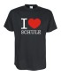 Preview: I Love Schule Fun T-Shirt, schwarz