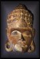 Preview: Buddha Maske, Holz, antikbraun, 25cm hoch (MA-AS-008)