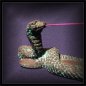 Preview: Räucherstäbchenhalter Cobra, schwarz-türkis