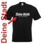 Preview: T-Shirt - Deine Stadt, never walk alone, Städteshirt (SFU01-01a)