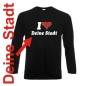 Preview: Longsleeve - I love Deine Stadt, Städteshirt (SFU11-01b)