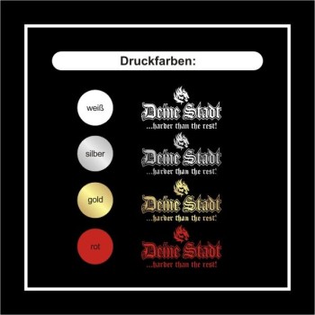 Gelsenkirchen T-Shirt mit coolem Druck harder than the rest (SFU03-10a)