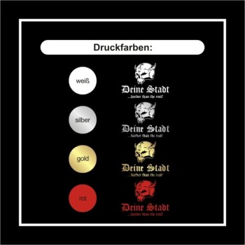 Duisburg harder than the rest Sweatshirt mit Totenkopf (SFU14-18c)