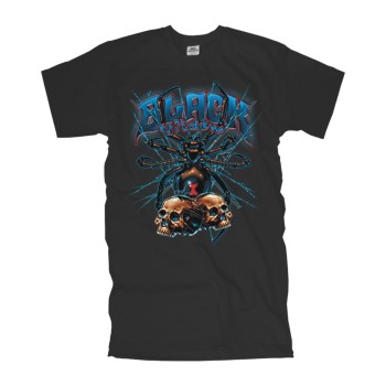 T-Shirt Black Widow skulls Spinne Spider american fashion shirt