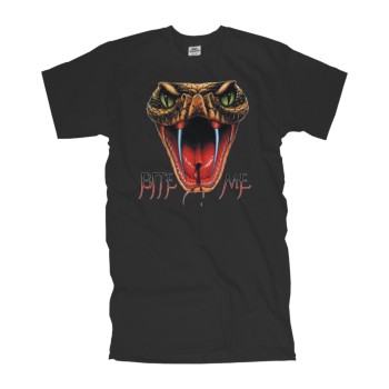 T-Shirt bite me - snake - Schlange american fashion shirt USA