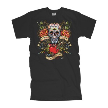 T-Shirt el amor mata lentamente skull american fashion shirt USA