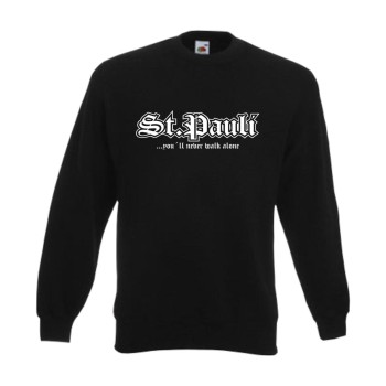 St. Pauli never walk alone - Sweatshirt, Städteshirt (SFU01-06c)