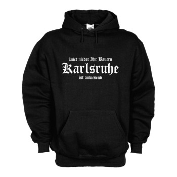 Karlsruhe Kapuzenpullover kniet nieder Ihr Bauern Hoodie (SFU02-17d)