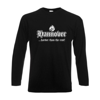 Hannover harder than the rest Longsleeve, langarm Shirt (SFU03-11b)