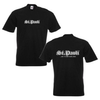 St. Pauli T-Shirt, never walk alone Fanshirt (SFU04-06a)