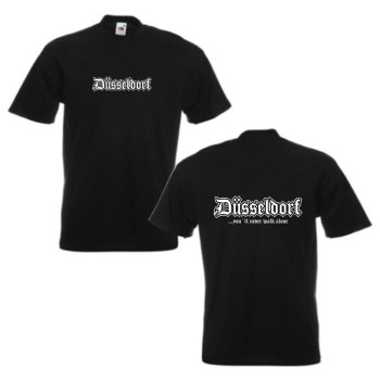 Düsseldorf T-Shirt, never walk alone Fanshirt (SFU04-35a)