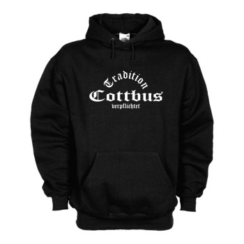 Cottbus Hoodie Tradition verpflichtet Kapuzenpullover (SFU05-09d)