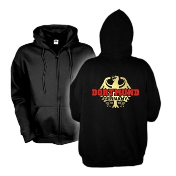 Dortmund Kapuzenjacke mit Bundesadler - zip hoodie (SFU06-04e)