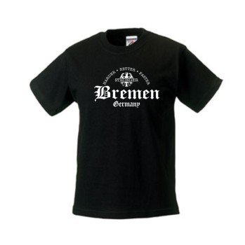 Bremen harder better faster stronger Kinder T-Shirt (SFU07-21f)