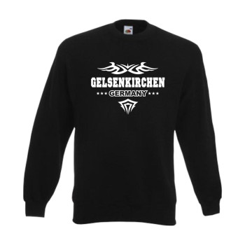 Gelsenkirchen Sweatshirt, Städteshirt mit Tribal (SFU09-10c)