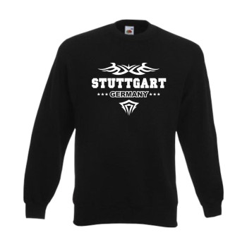 Stuttgart Sweatshirt, Städteshirt mit Tribal (SFU09-13c)