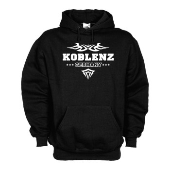 Koblenz Kapuzenpullover Fan Hoodie mit Tribal (SFU09-24d)