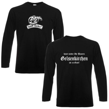 Gelsenkirchen ist zu Gast Longsleeve, langarm Städteshirt (SFU12-10b)